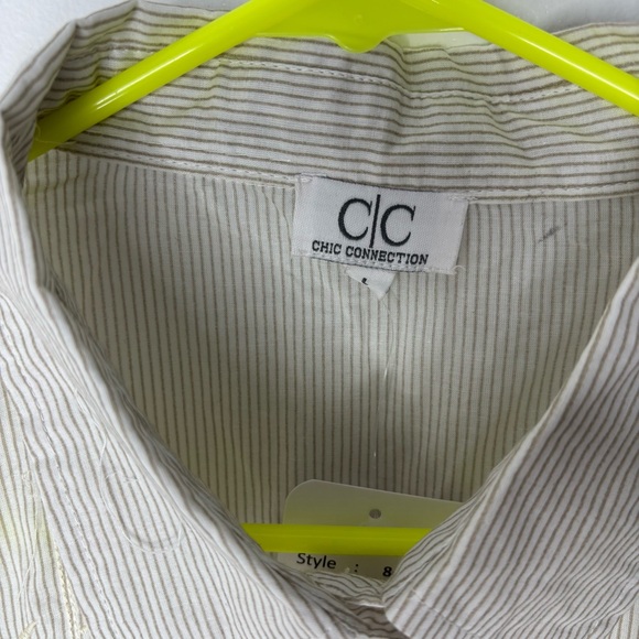 Chic Connection Striped Button-Up Shirt - Picture 3 of 6